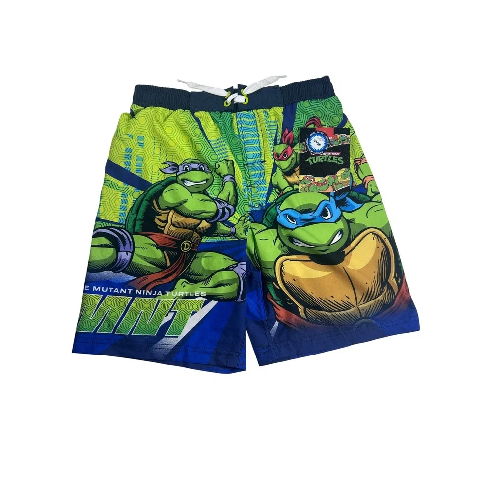 Nickelodeon Teenage Mutant Ninja Turtles Swim Trunks‎ Shorts Boy's L 10/12 NEW